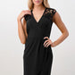 Floral Lace Shoulder Wrap Dress