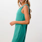 Embellished Neckline Sleeveless Shift Dress