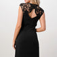 Floral Lace Shoulder Wrap Dress