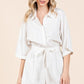 Mittoshop Tie Waist Half Sleeve Romper