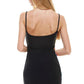 Multicolor Sequin Striped Mini Dress with Spaghetti Straps