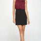 Sleeveless Two-Tone Draped Mini Dress