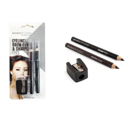 Make-Up Set Magic Studio Eyeliner Brow Pencil And Sharpener Eyes 2