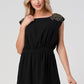 Embellished Shoulder Mini Dress – Timeless Elegance