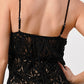 Elegant Black Lace Maxi Dress with Side Slit