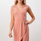 Floral Lace Shoulder Wrap Dress