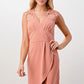 Floral Lace Shoulder Wrap Dress