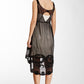 Embroidered Sheer Layered Dress