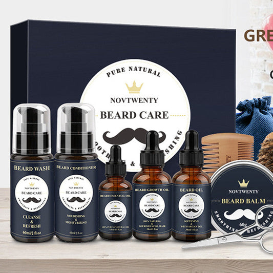 Gentle Beard Balm Comb Styler Grooming Kit Shears Bundle