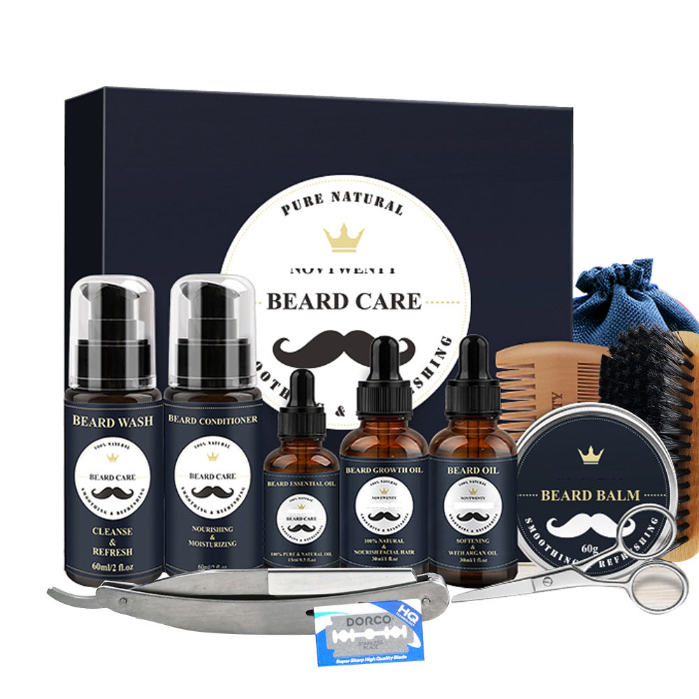Gentle Beard Balm Comb Styler Grooming Kit Shears Bundle