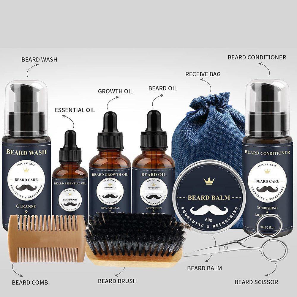 Gentle Beard Balm Comb Styler Grooming Kit Shears Bundle