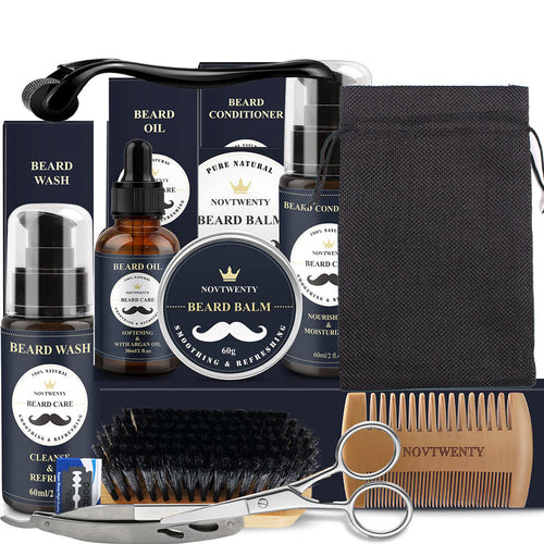 Gentle Beard Balm Comb Styler Grooming Kit Shears Bundle