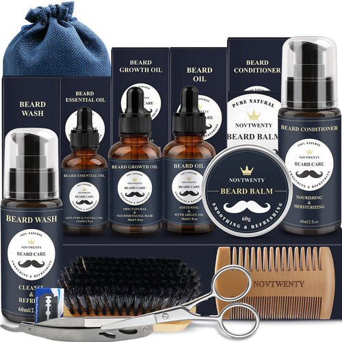 Gentle Beard Balm Comb Styler Grooming Kit Shears Bundle