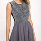 Embellished Bodice Tulle Skirt Dress – Statement Elegance