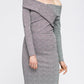 Women's Glen Plaid Off Shoulder Crisscross Dress In Grey Black