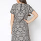 Women's Flower Embossed Shift Dress