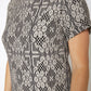Women's Flower Embossed Shift Dress