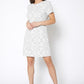 Women's Flower Embossed Shift Dress
