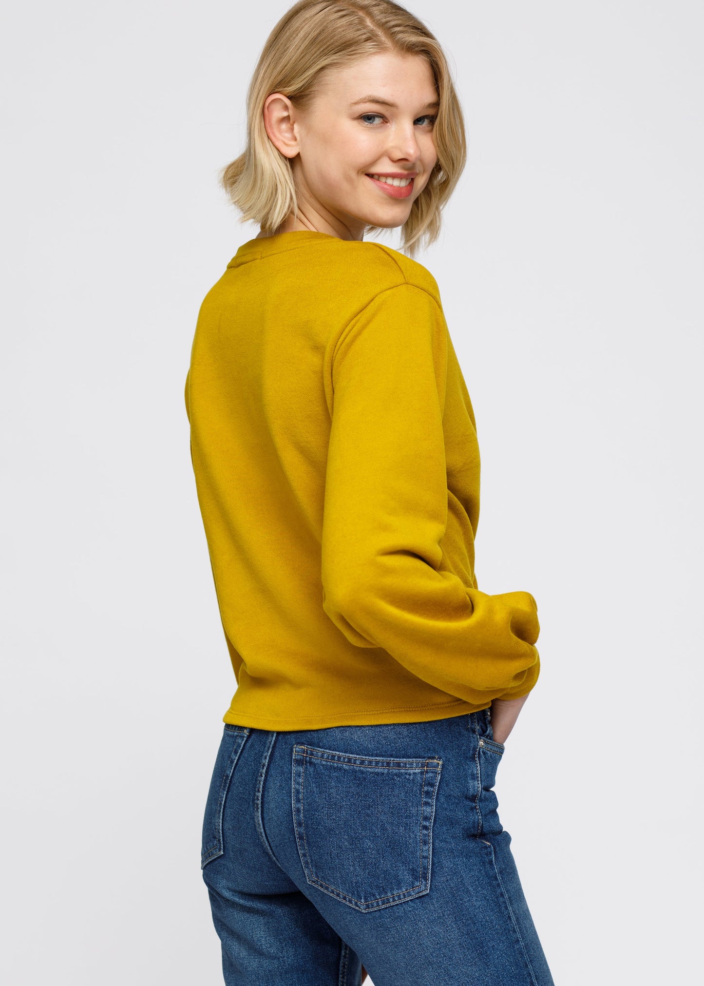 Women's V-Neck Wrap Front Sweatshirt Top
