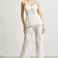 Queeny Sleeveless Spaghetti Strap Party Evening  Dress Jumpsuit
