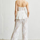 Queeny Sleeveless Spaghetti Strap Party Evening  Dress Jumpsuit