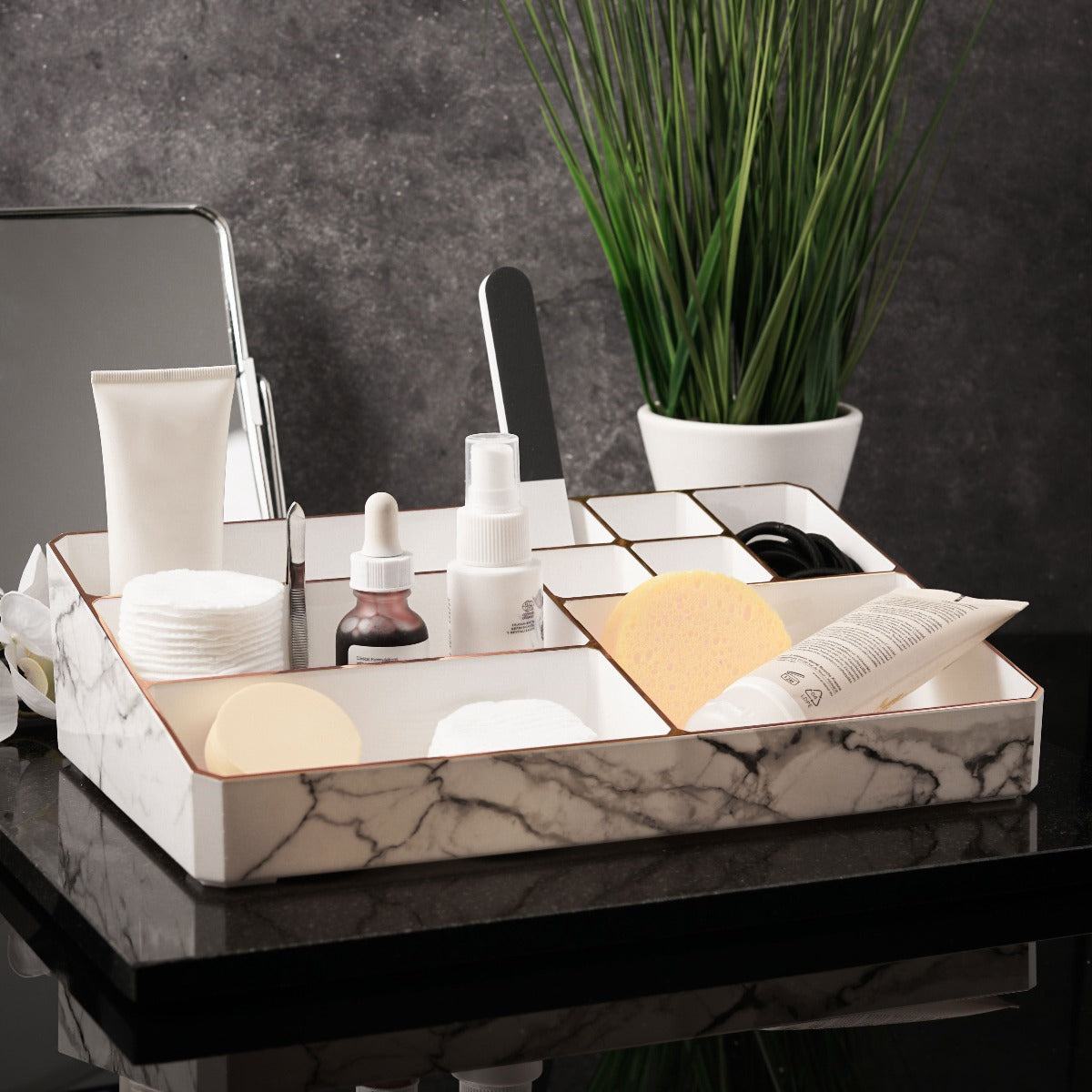 Marble Makeup Organiser - 3 Colours
