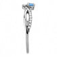 DA120 - High polished (no plating) Stainless Steel Ring with AAA Grade