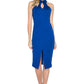 Emma Dress - Sophisticated Sleeveless Midi with Keyhole & Cut-Out