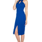 Emma Dress - Sophisticated Sleeveless Midi with Keyhole & Cut-Out