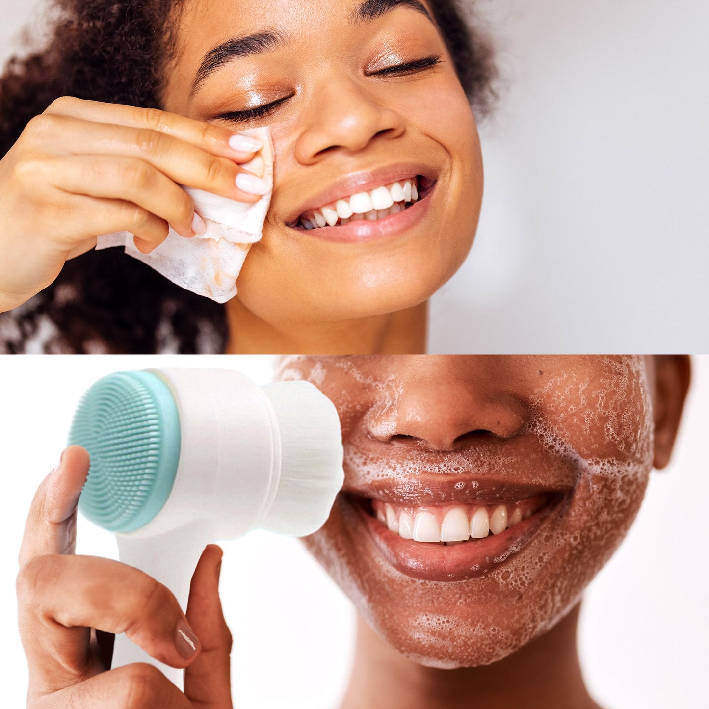 Radiant Beauty Bundle: Dual Sided Facial Cleansing Brush & Makeup
