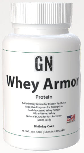 2lb Whey Armor Protein Birthday Cake