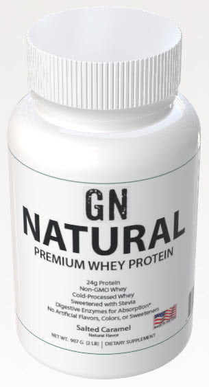2lb Whey Natural Salted Caramel – 28 serv.