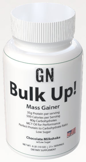 6lb Bulk Up! Mass Gainer Chocolate Milkshake w/Low Sugar