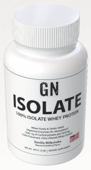 2lb 100% Whey Isolate Vanilla – 30 servings