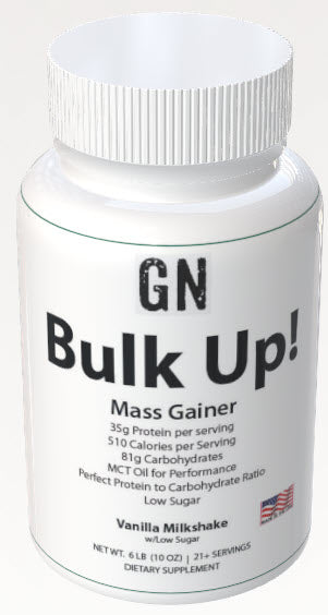 6lb Bulk Up! Mass Gainer Vanilla Milkshake w/Low Sugar