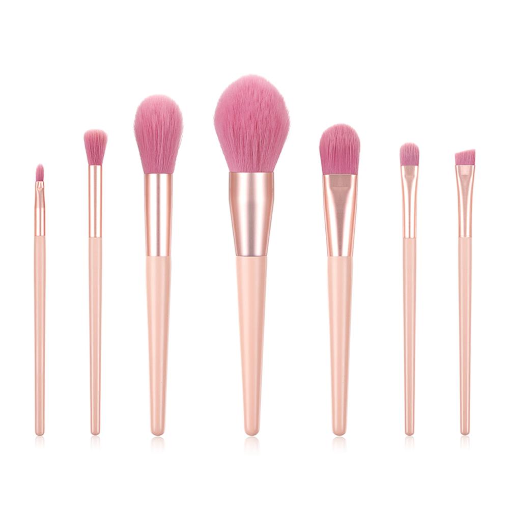 12pcs Nude Pink Makeup Brushes Kit Beauty Make Up Tool Loose Powder