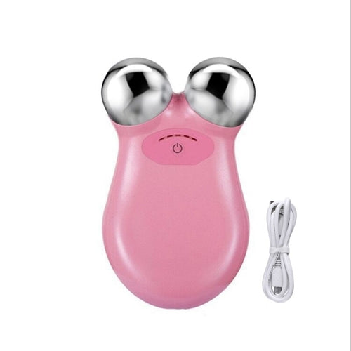 EMS Face Lifting Microcurrent Roller Massager Portable Anti Wrinkle