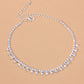 Rhinestone Water Drop Anklet Foot Jewelry for Women Silver/Gold