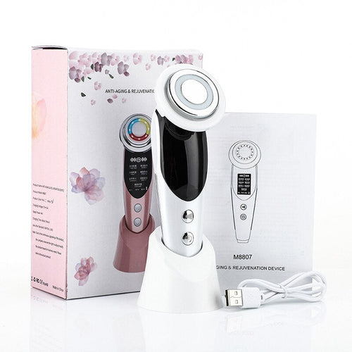 7 In 1 RF Face Massager Skin Rejuvenation Mesotherapy Facial Lifting