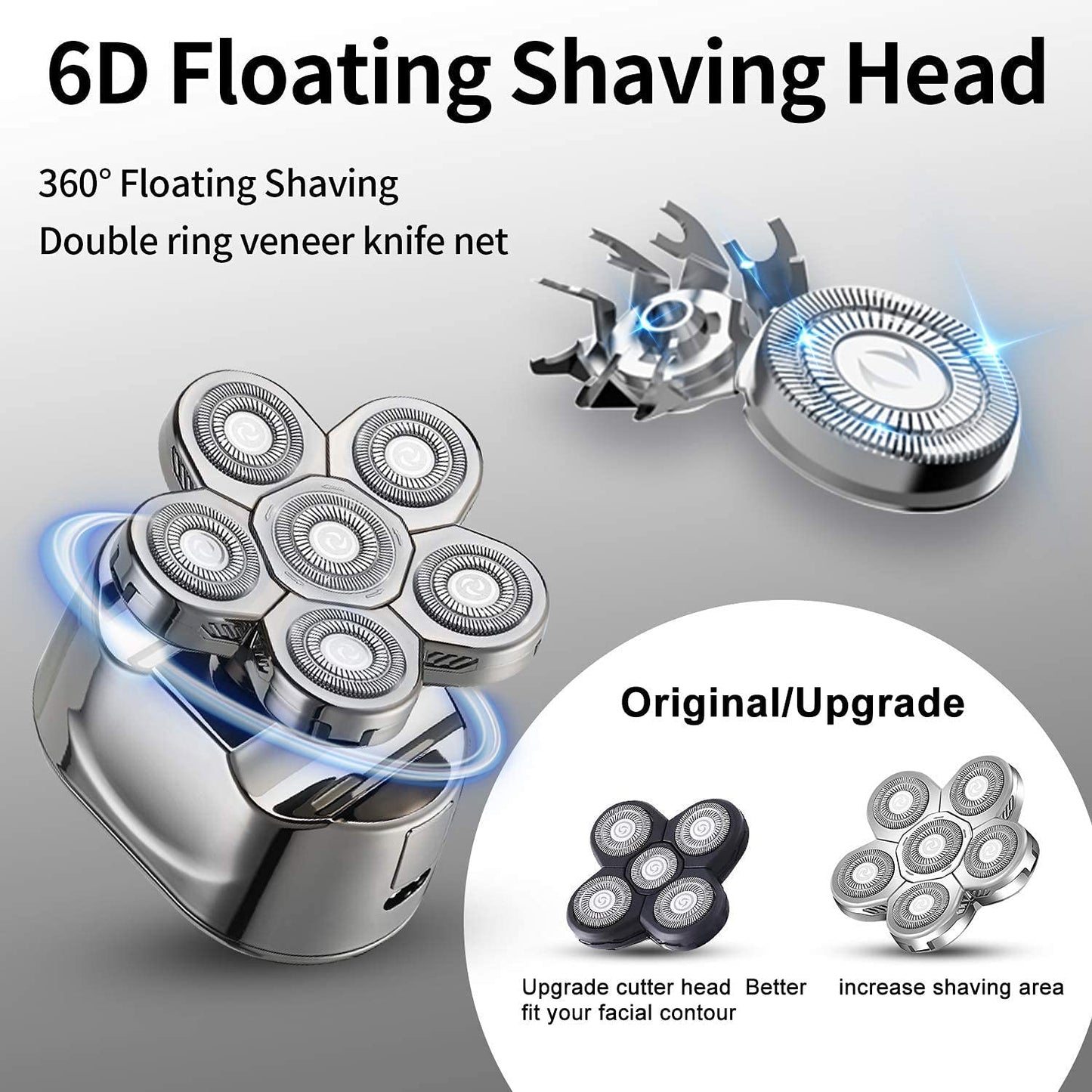 Multi Grooming Kit Digital Display Electric Shaver Hair Trimmer Beard