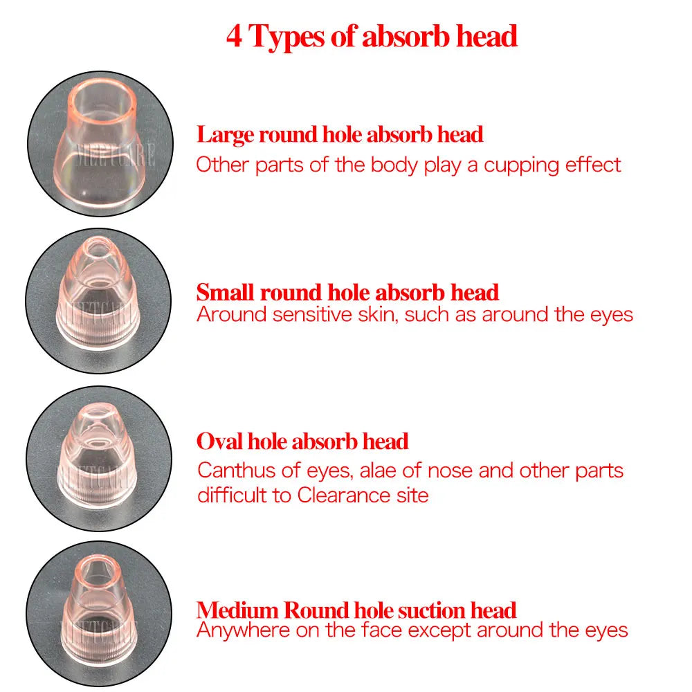 Vacuum Cleaner Blackhead Remover Heatable with Base Photon