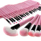 Professional Makeup Tools 32 Pcs Makeup Brushes Wooden Color with