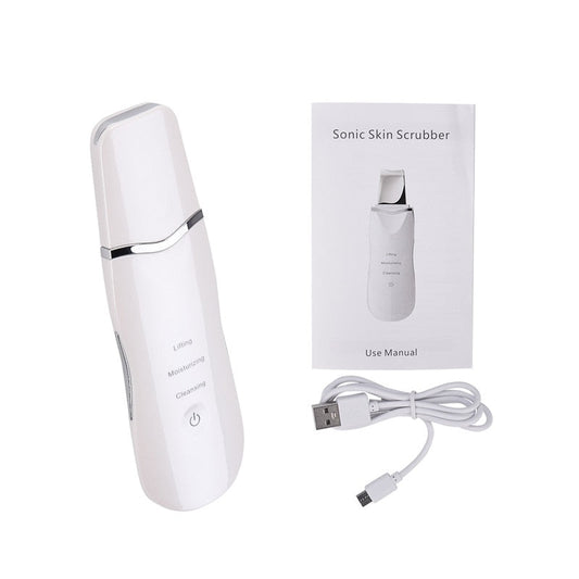 Ultrasonic Ion Deep Clean Skin Scrubber Pore Cleaner Exfoliating