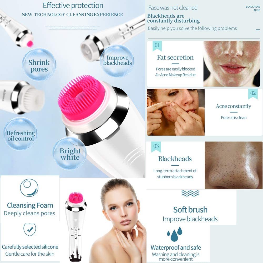 4 in 1 Electric Clearner Automatic Rotation Facial Cleansing Brush