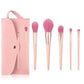 12pcs Nude Pink Makeup Brushes Kit Beauty Make Up Tool Loose Powder