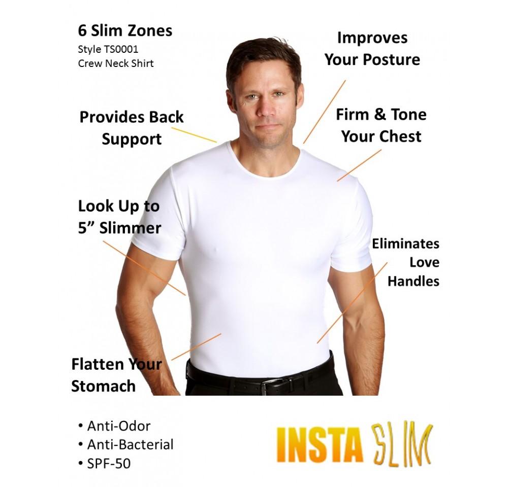 Insta Slim Big & Tall Compression Crew Neck Shirt TS0001BT