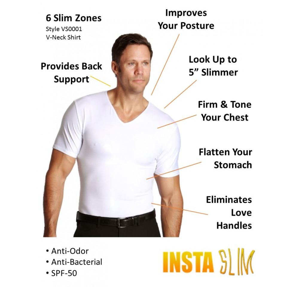 Insta Slim Compression V-Neck Shirt VS0001