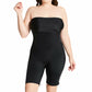 InstantFigure Plus Size Strapless Bandeau Bodyshorts open gusset