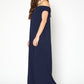 Women's Off Shoulder Wide Leg Jumpsuit With Pockets