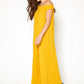 Women's Off Shoulder Wide Leg Jumpsuit With Pockets
